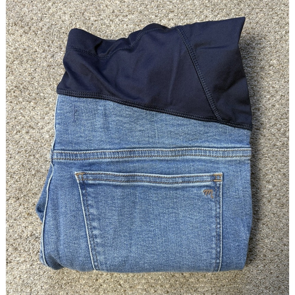 Madewell Maternity Skinny Crop Jeans Womens Size 30 Over The Belly Blue‎ Denim